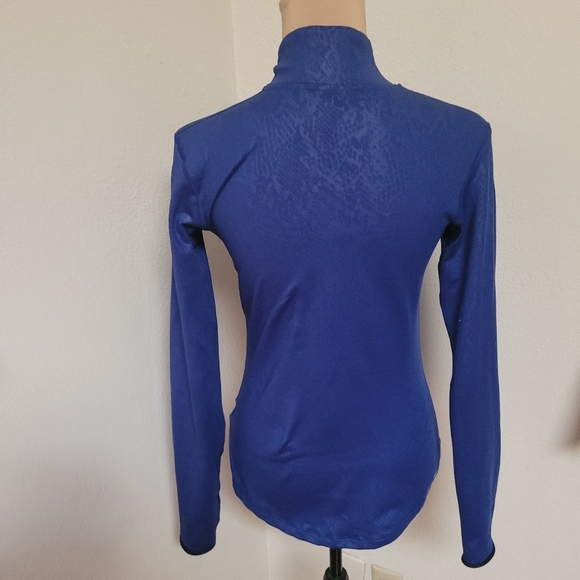 Nike Blue Snake Skin Print Pullover Jacket With Thumb Holes - Picture 6 of 7